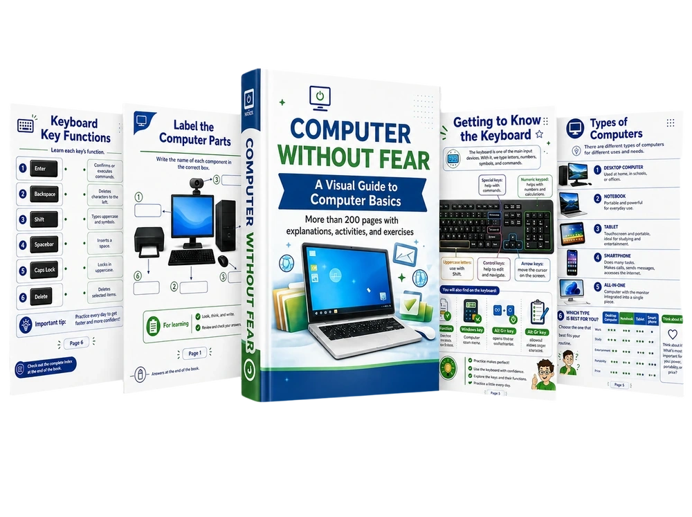 Computer Without Fear Kit — Cover and inside pages